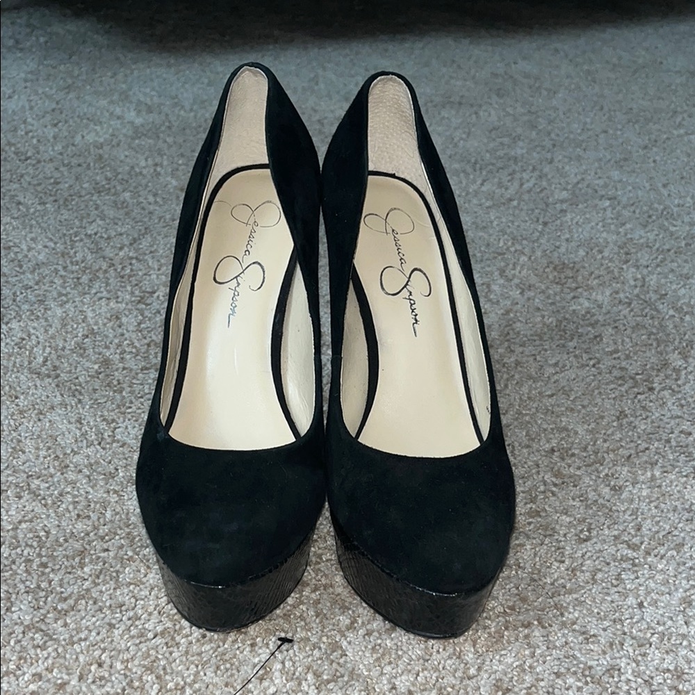 Black Suede Pumps